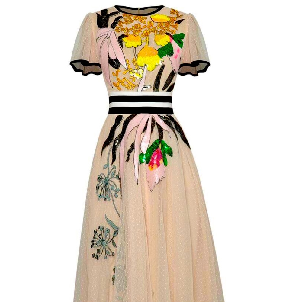 The "Gardenia" Short Sleeve Dress